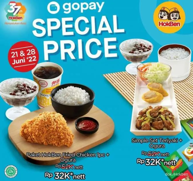 Promo Hokben Gopay Special Price 28 Juni 2022