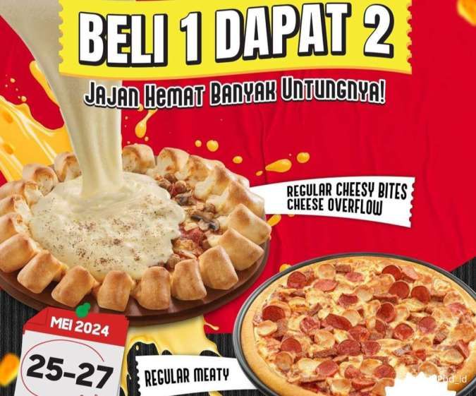 Promo PHD Beli 1 Dapat 2  Pan Pizza Khusus untuk Pengguna BCA 