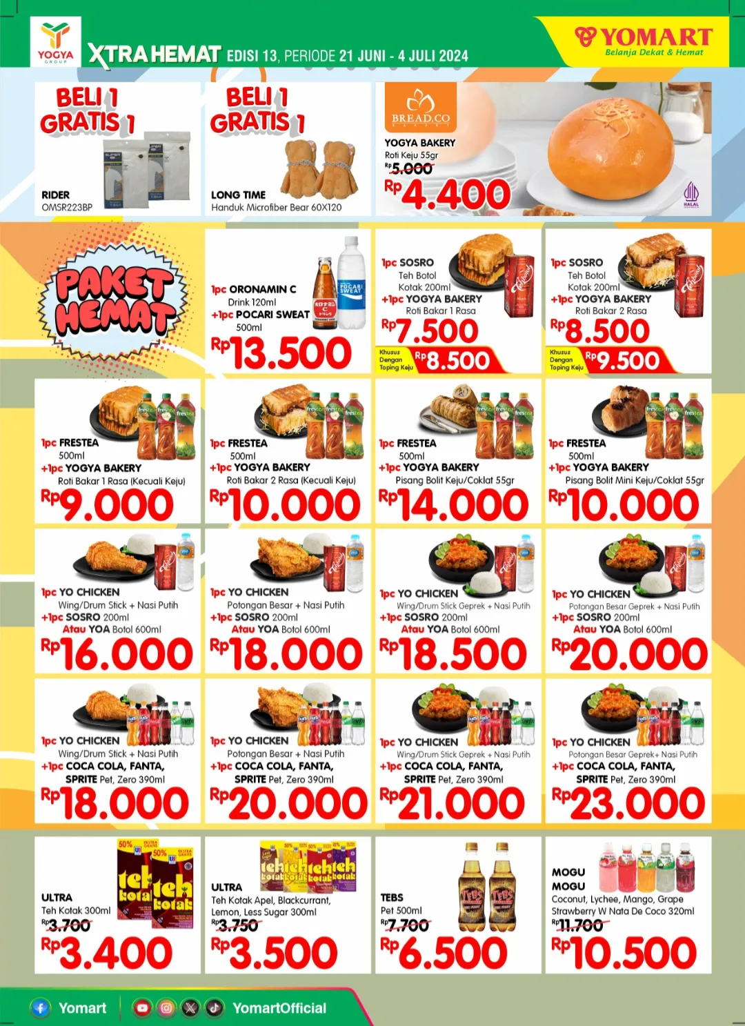 Promo Yomart Xtra Hemat edisi 13 yang berlangsung di tanggal 21 Juni – 4 Juli 2024