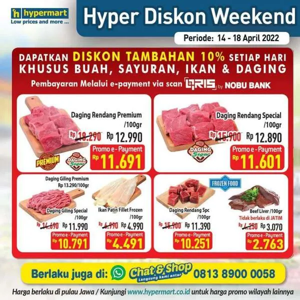 Promo Hypermart Hyper Diskon Weekend Periode 14-18 April 2022
