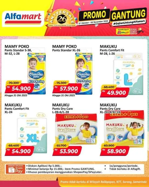 Promo Alfamart Gantung Periode 27 Oktober-2 November 2025