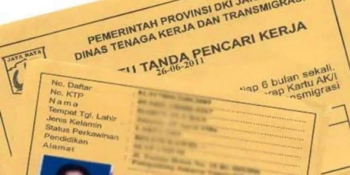 Apa Itu Kartu Kuning  AK-1 Tanda Pencari Kerja dan Manfaatnya?