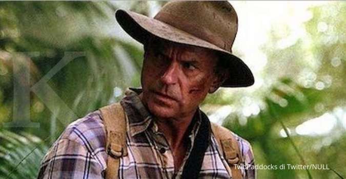 Syuting film Jurassic World 3, aktor Jurassic Park Sam Neill unggah foto teman lama