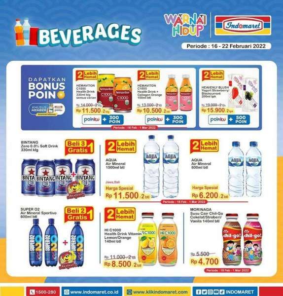 Promo Indomaret Super Hemat Mingguan Terbaru 16-22 Februari 2022