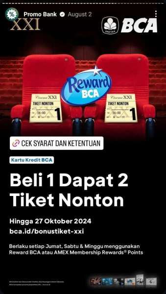 Promo BCA di XXI Bulan Agustus 2024