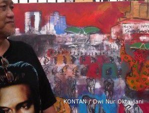 Pelukis Jakarta aksi lukis untuk protes kezaliman DPR
