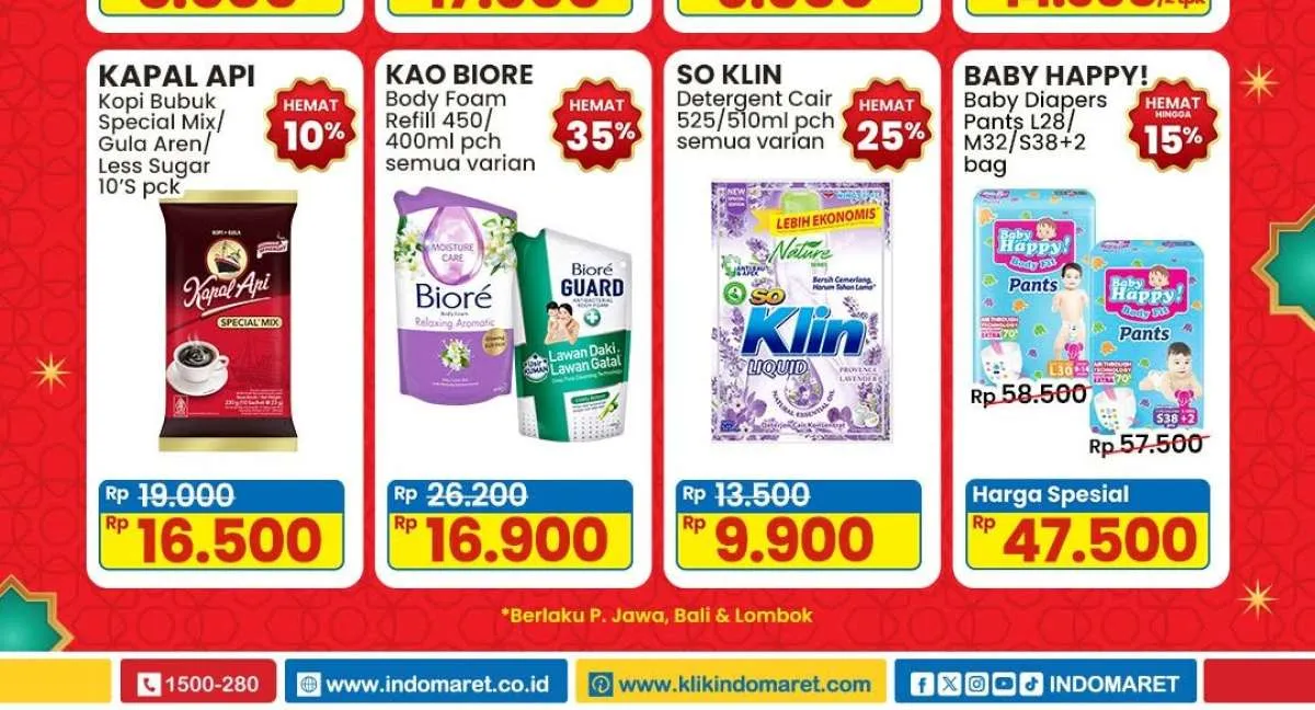 Promo Deterjen dan Sabun Mandi Weekend, Potongan Harga Jelang Lebaran 2025
