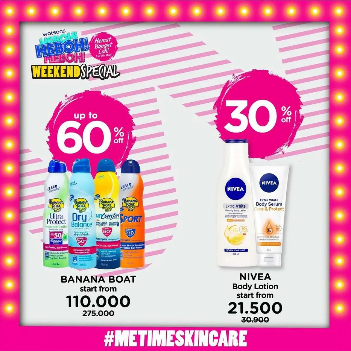 Promo Watsons Spesial Weekend, Beragam Skincare Diskon s/d 60% Hingga 10 Oktober 2021