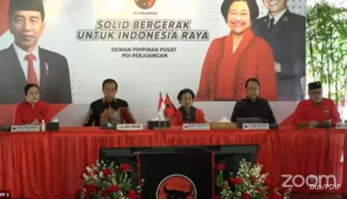 Megawati Diapit Jokowi dan Prananda Prabowo Saat Umumkan Ganjar Pranowo Capres PDI-P