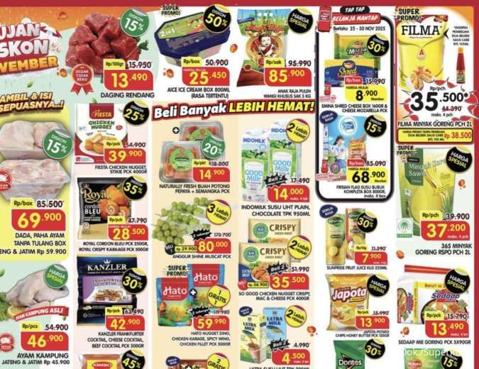 Promo Superindo Hari Ini 24-27 November, Anggur Shine Muscat Beli 3 Diskon Rp 93.700