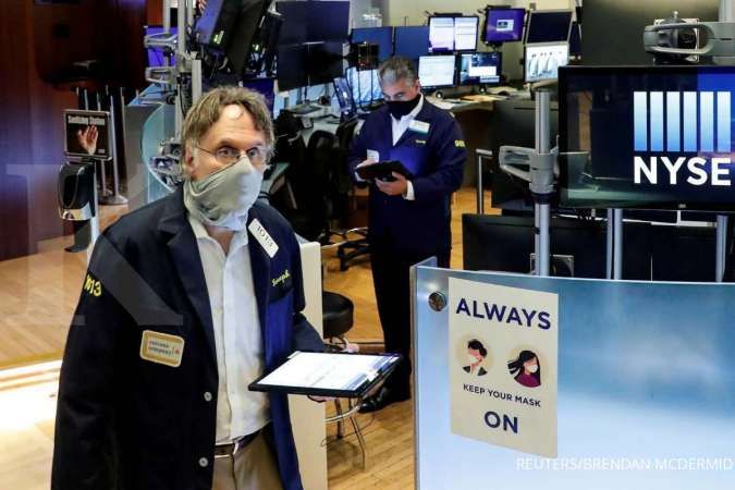 Wall Street melanjutkan kenaikan, pasar saham menunggu rapat The Fed pekan ini 