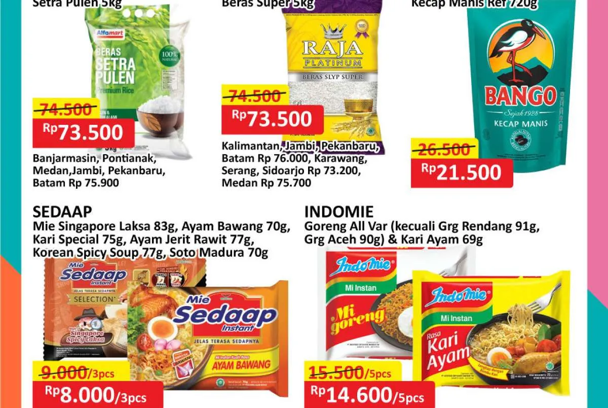 Promo JSM Alfamart Sampai Hari Ini, Mie Sedaap dan Indomie Beli Banyak Lebih Hemat