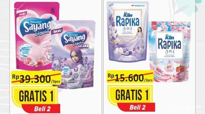 Promo Alfamart Serba Gratis 1-15 Januari 2025, Detergent-Chitato Beli 2 Gratis 1