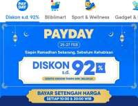 Promo Blibli Payday 25-27 Februari 2025, Diskon Besar Sampai 92% Spesial Gajian Hemat