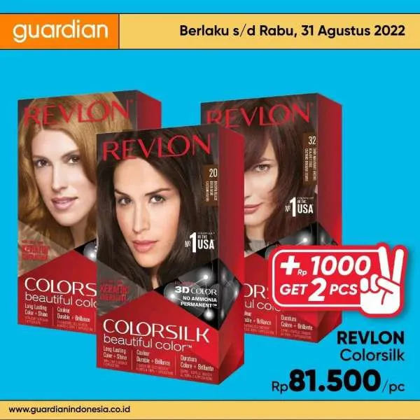Promo Guardian +1000 Get 2 Pcs Periode 25-31 Agustus 2022