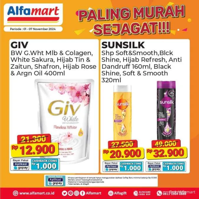 Promo Alfamart Paling Murah Sejagat Periode 1-7 November 2024