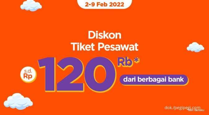 Promo Tiket Pesawat PegiPegi, Diskon Rp 120.000 dari Berbagai Bank