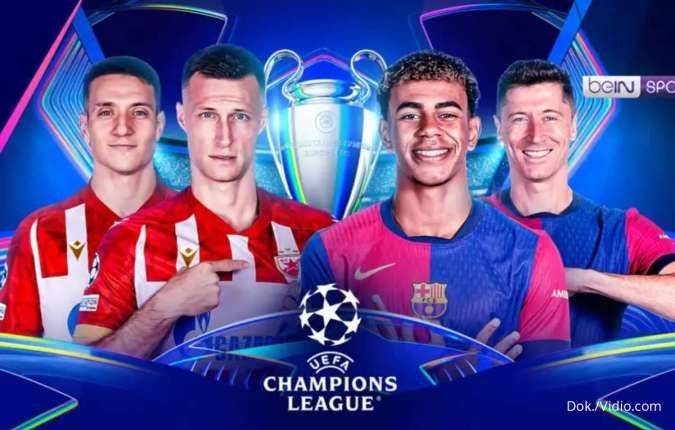 Link Live Streaming Crvena Zvezda vs Barcelona Malam Ini, Kick-off Jam 03.00 WIB