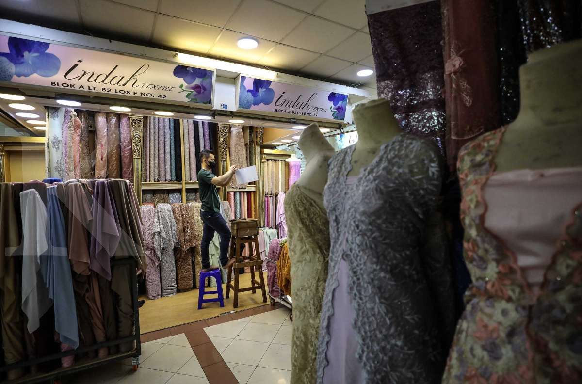 Penjualan produk tekstil