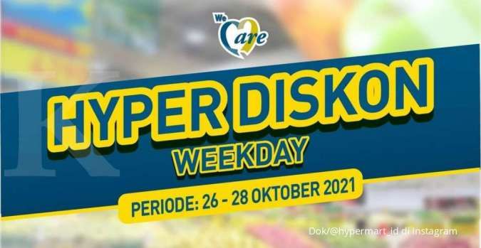 Promo Hypermart 26-28 Oktober 2021, harga lebih murah di hyper diskon weekday