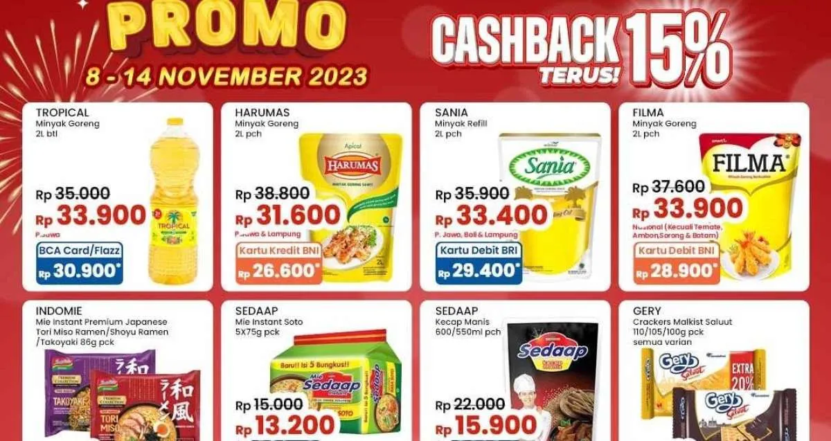 Promo JSM Indomaret 10 November 2023, Minyak Goreng Lebih Murah di Akhir Pekan