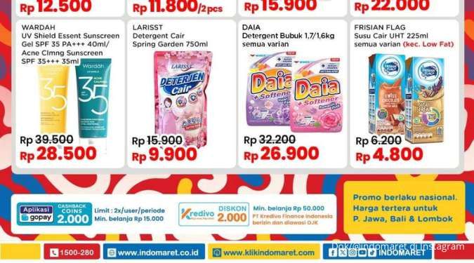 Promo Deterjen di Indomaret Berakhir Hari Ini, Cek Promo Alfamart-Tip Top & Superindo