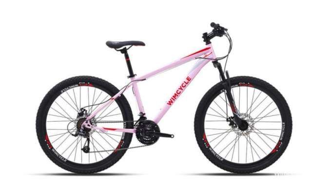 Sepeda gunung Wimcycle Falcon Warna Pink
