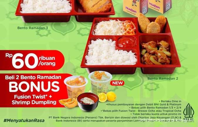 Promo HokBen dengan BNI Setiap Hari Sabtu di Bulan Ramadan 2025, Beli 2 Gratis 2