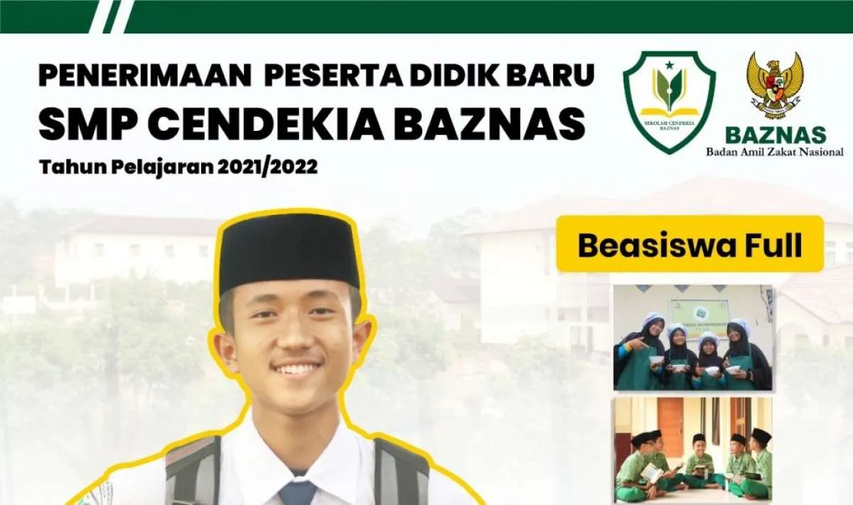Asik! Ada beasiswa full dari SMP Cendekia Baznas, ini syaratnya