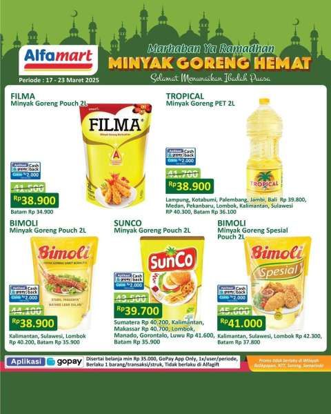 Promo Minyak Goreng Hemat di Alfamart 17-23 Maret 2025