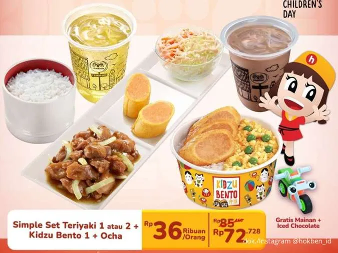 Hari Terakhir Promo HokBen Hari Anak Sedunia, Paket Makan Berdua Harga Spesial