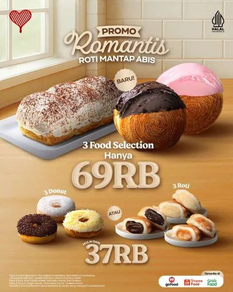 Promo Romantis Kopi Kenangan 3 Food Selection