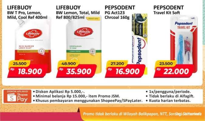Promo JSM Alfamart 7-9 November 2025, Lifebuoy & Pepsodent Lebih Murah