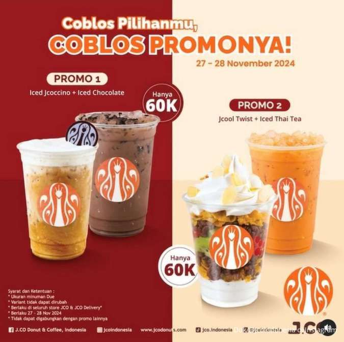 Promo Pilkada di J.CO 27 November 2024