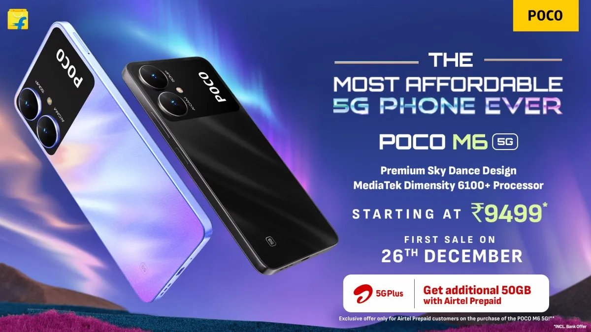 POCO M6 Resmi Dirilis dengan Harga Setara Rp 2 Jutaan, Intip Spesifikasinya