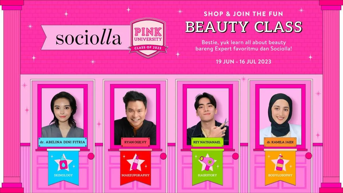 Pink University Class of 2023 Kembali Hadir, Sociolla Ajak Bella Belajar Kecantikan