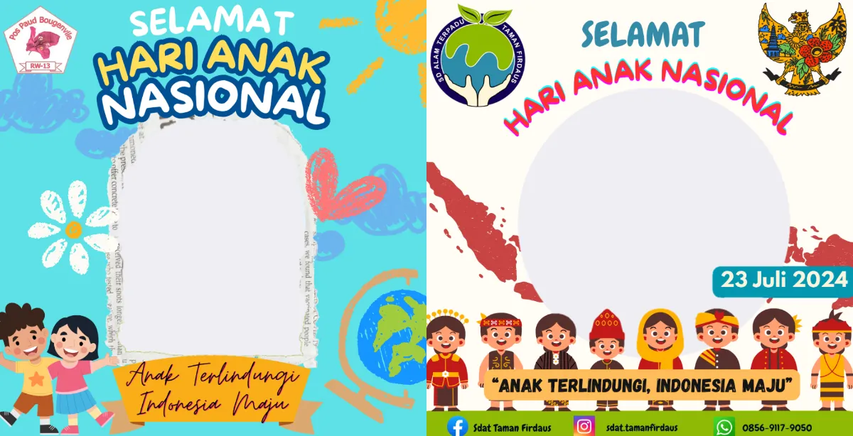 60 Twibbon Hari Anak Nasional 2024, Yuk Meriahkan dengan Bingkai Keren di Sosmed