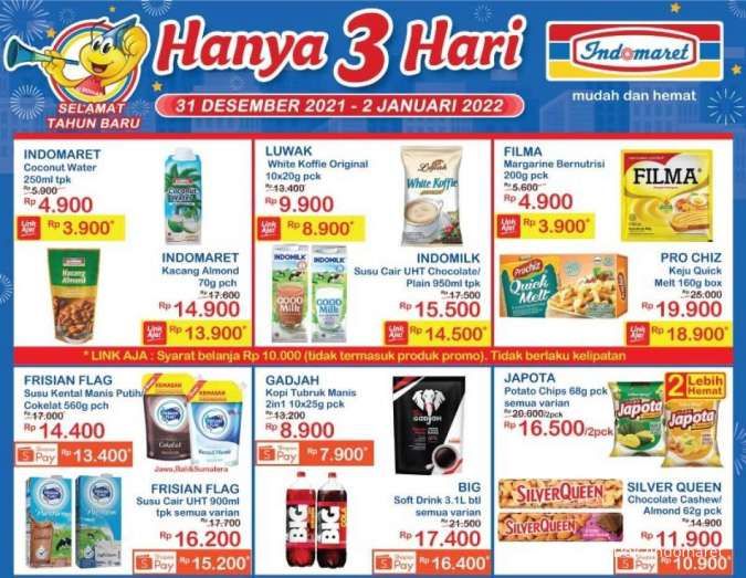 Indomaret Promo Sunday 2 January 2022, New Year’s Discount!