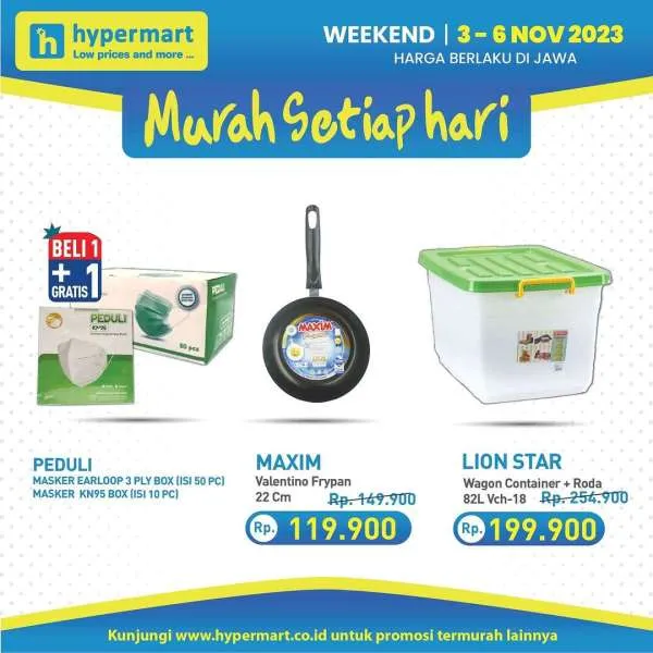 Promo JSM Hypermart Hyper Diskon Weekend Periode 3-6 November 2023