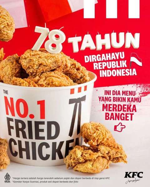 Promo KFC TBT (The Best Thursday) 17 Agustus 2023