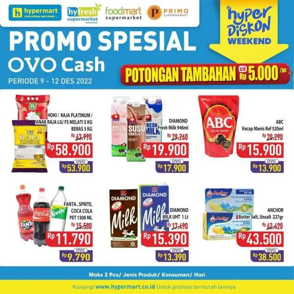 Promo Hypermart Hyper Diskon Weekend Periode 9-12 Desember 2022