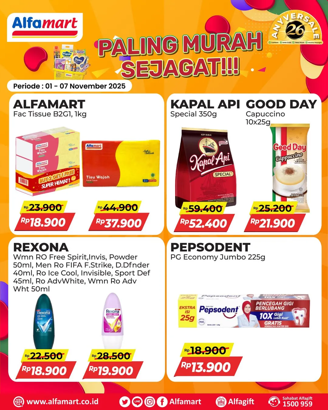 Promo Alfamart Paling Murah Sejagat Periode 1-7 November 2025