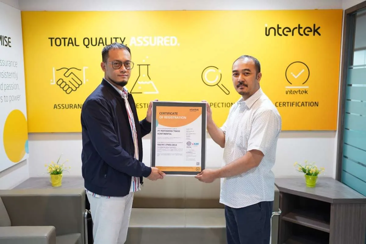 PT Pertamina Trans Kontinental Raih Sertifikasi ISO/IEC 27001:2013