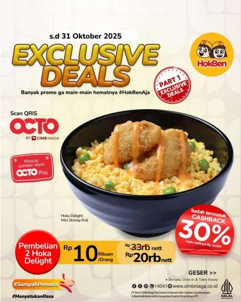 Promo HokBen x OCTO by CIMB Niaga Oktober