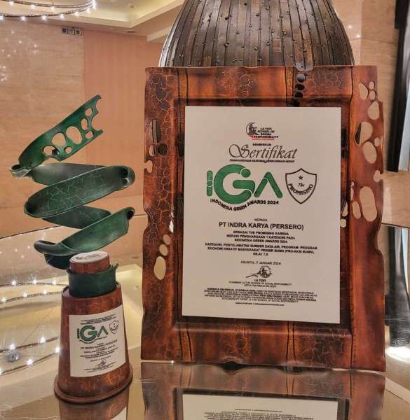 Indra Karya Sabet Penghargaan Bidang Lingkungan Hidup di Indonesia Green Award 2024
