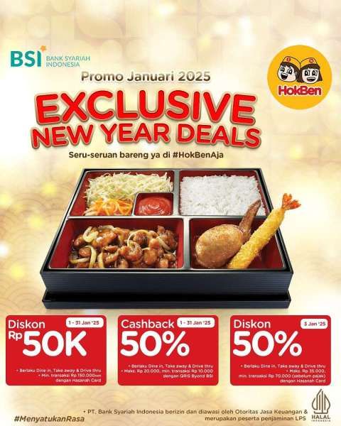 Promo HokBen dengan BSI di Bulan Januari 2025