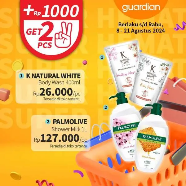 Promo Guardian Super Hemat Periode 8-21 Agustus 2024