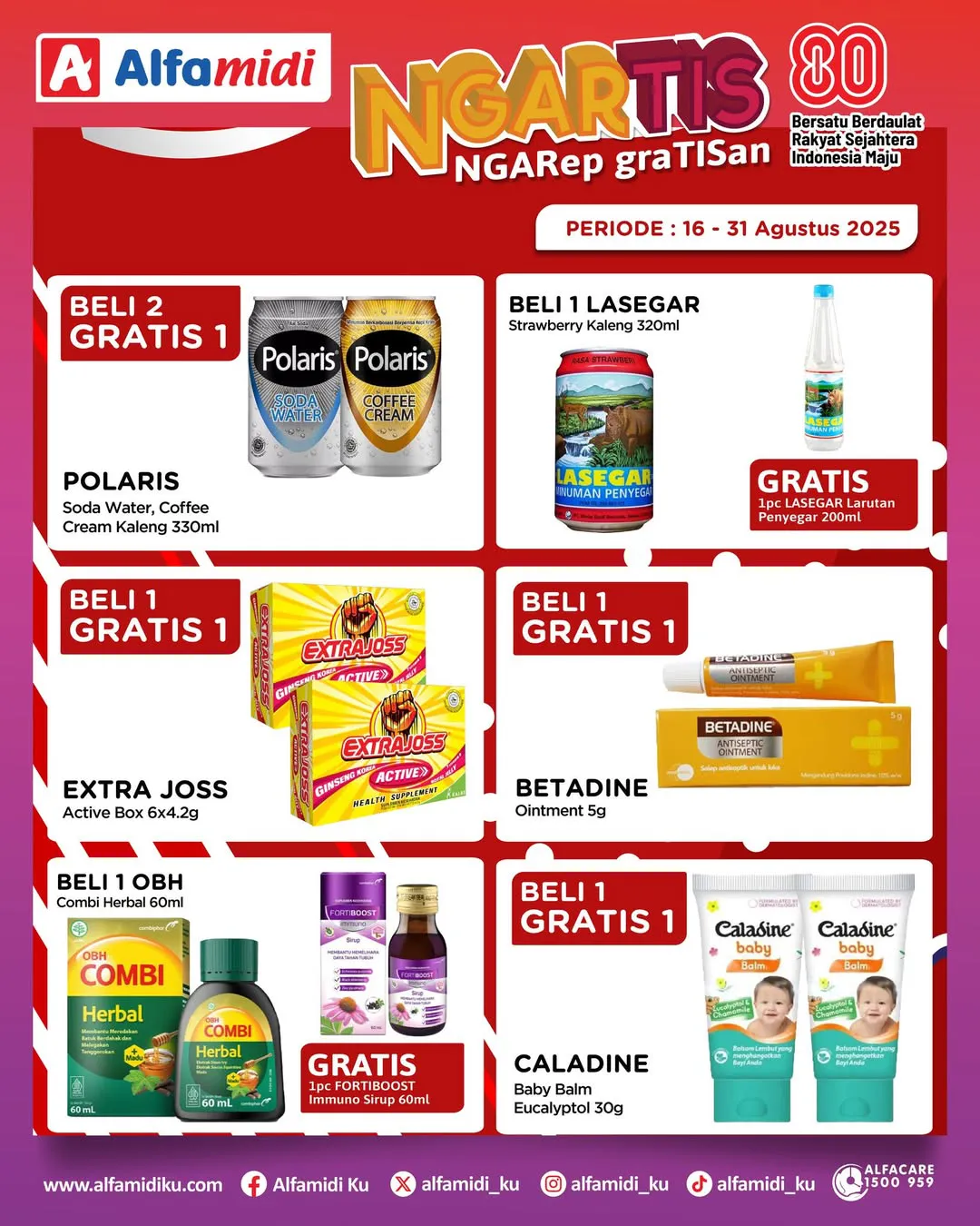 Promo Alfamidi Ngartis (Ngarep Gratisan) Periode 16-31 Agustus 2025