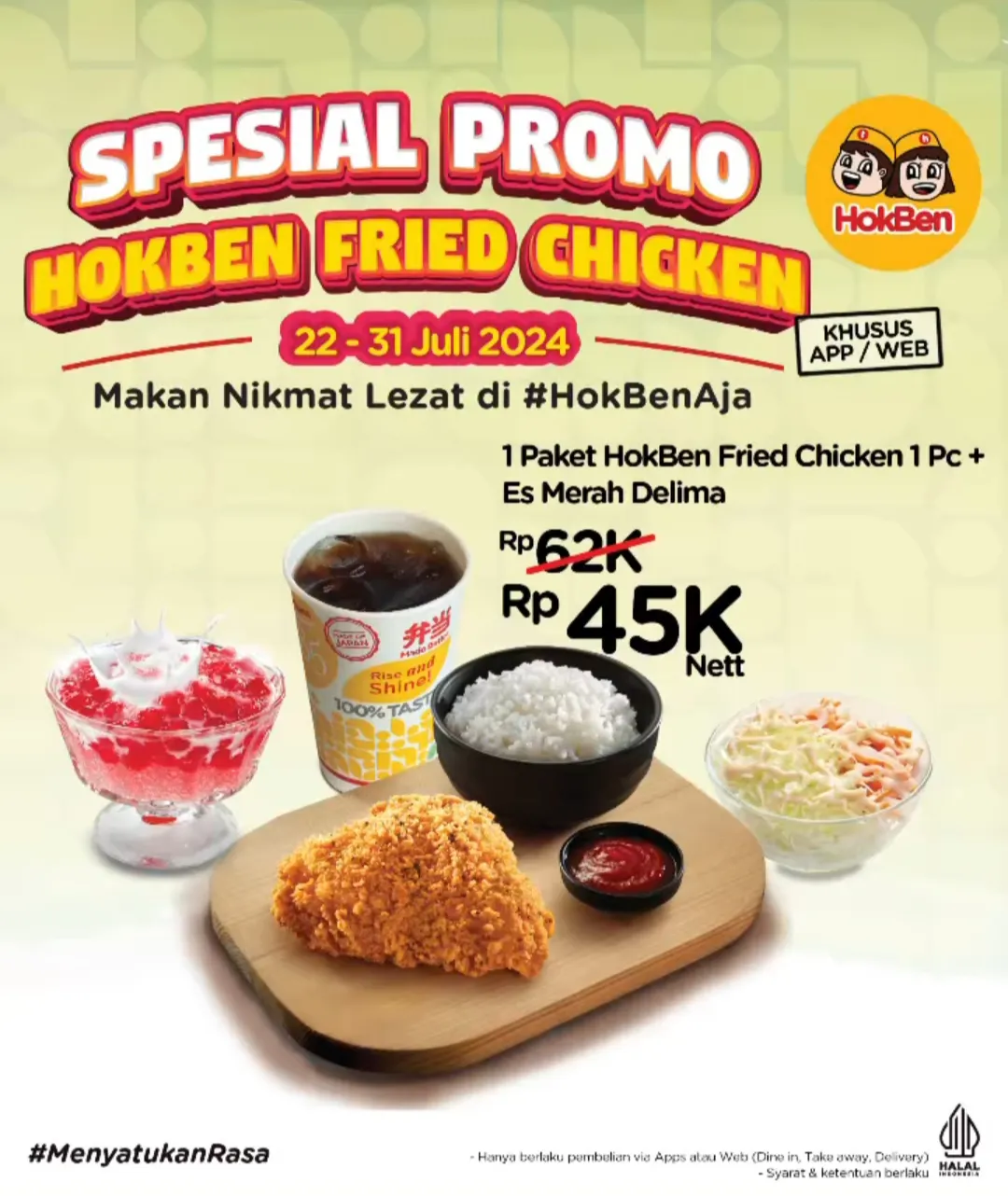 Promo Hokben spesial ayam goreng