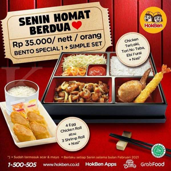 Promo HokBen hari ini 1 Februari 2021